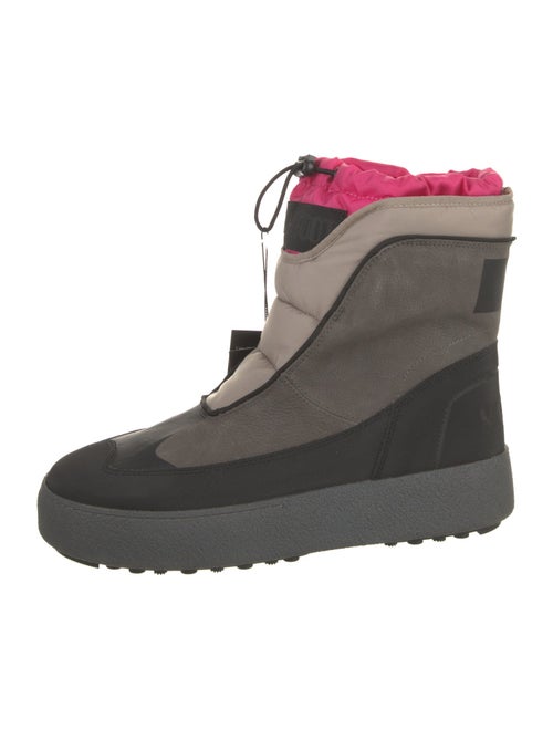 Moon Boot Suede Colorblock Pattern Boots