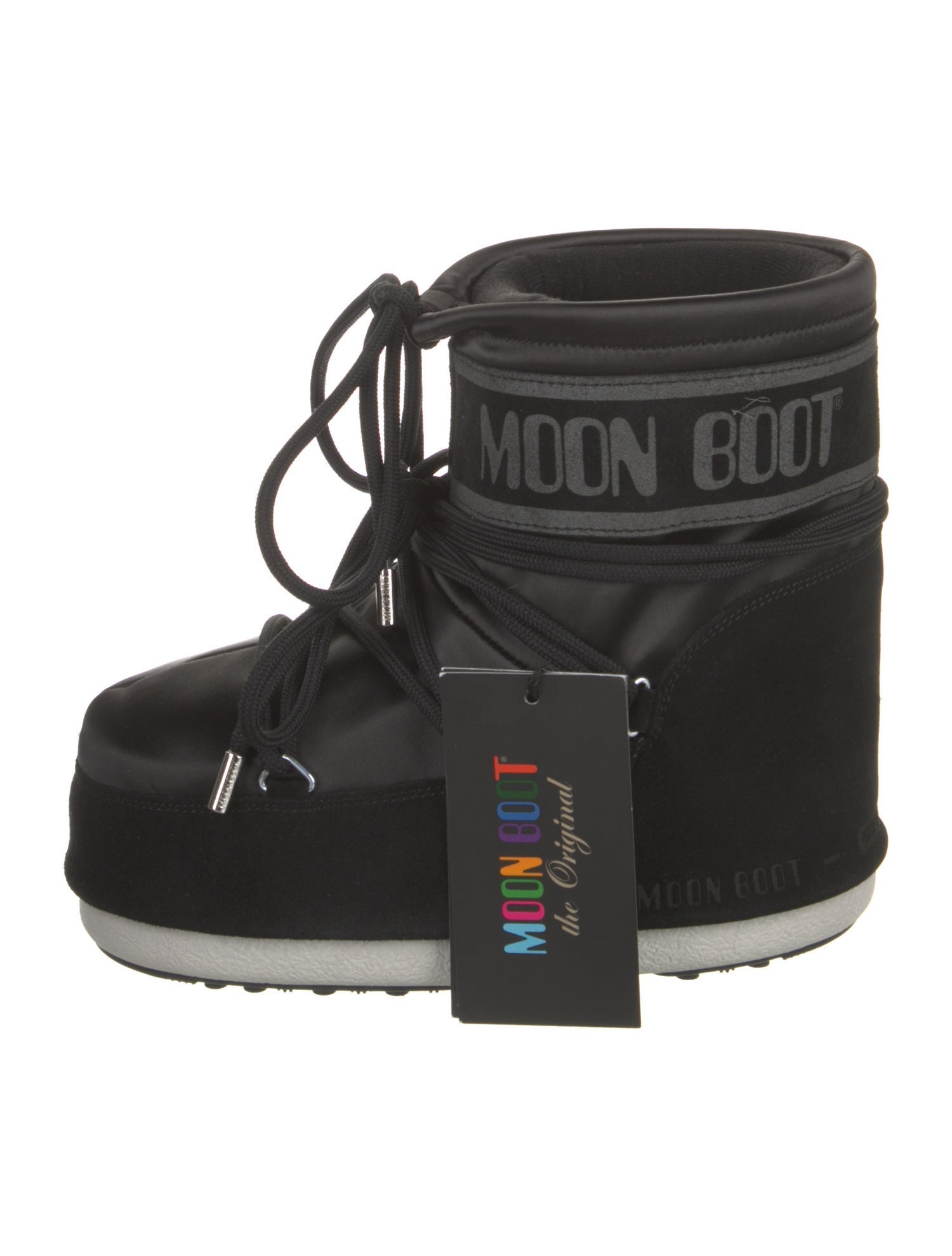 Moon Boot Satin Lace-Up Boots