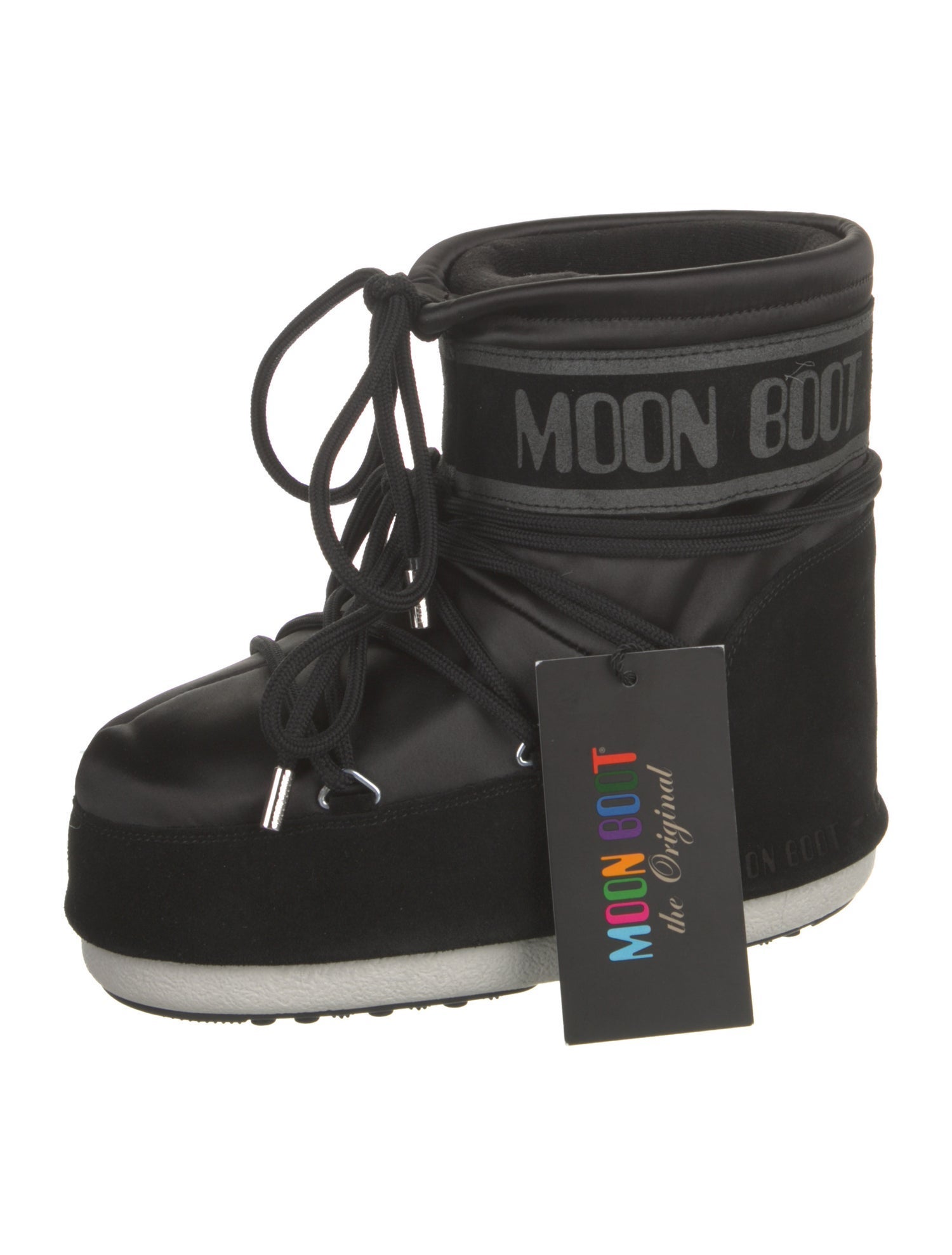 Moon Boot Satin Lace-Up Boots