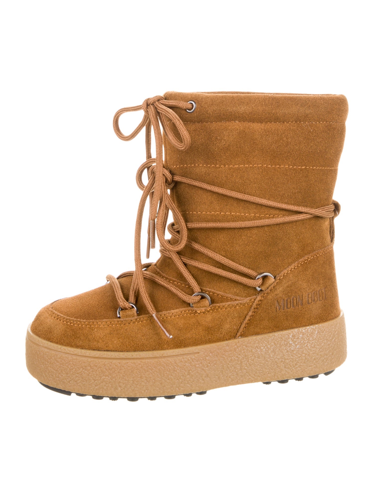 Moon Boot Girls' Logo Print MB JTRACK SUEDE Snow Boot