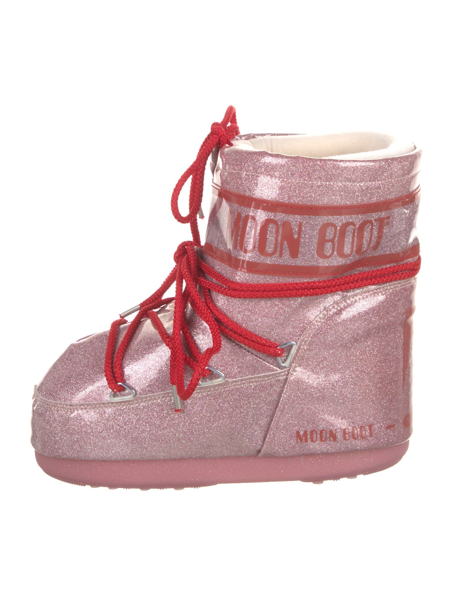 Moon Boot PVC Graphic Print Lace-Up Boots