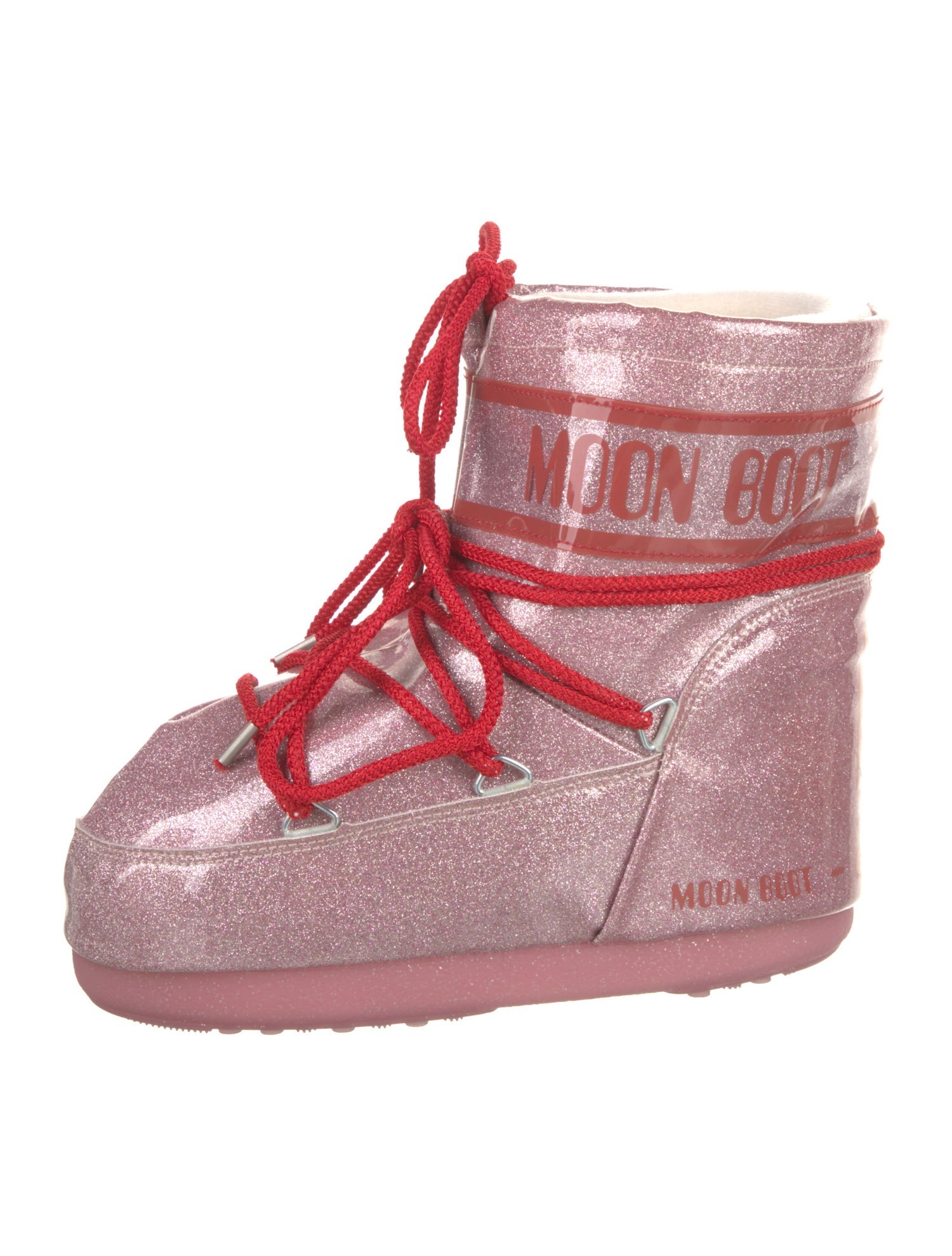 Moon Boot PVC Graphic Print Lace-Up Boots