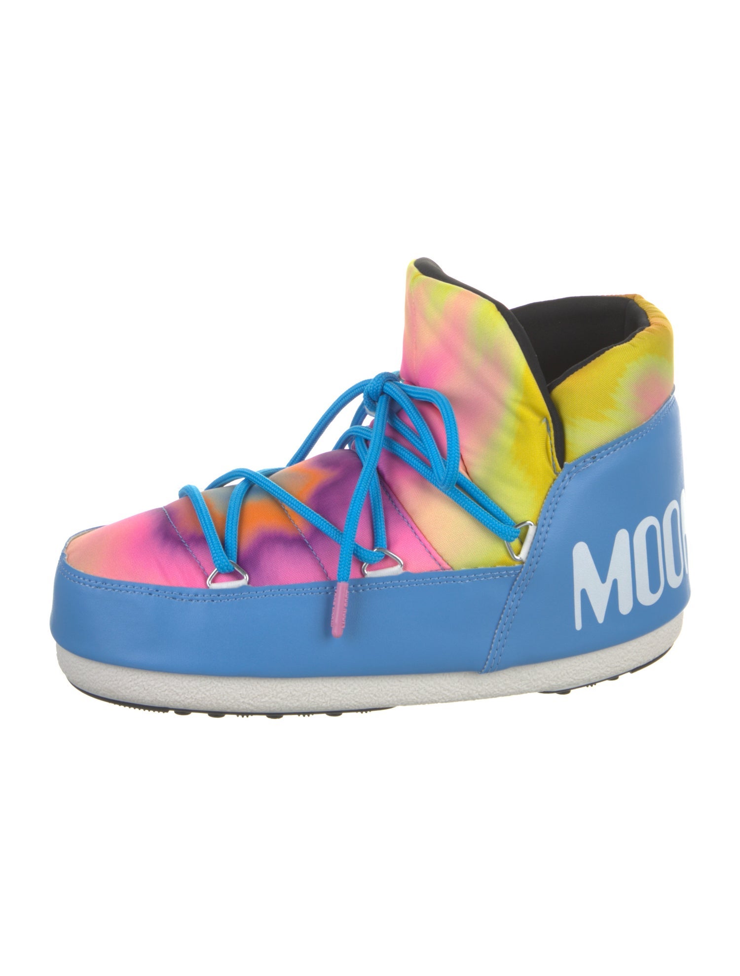 Moon Boot Nylon Tie-Dye Print Hiking Boots