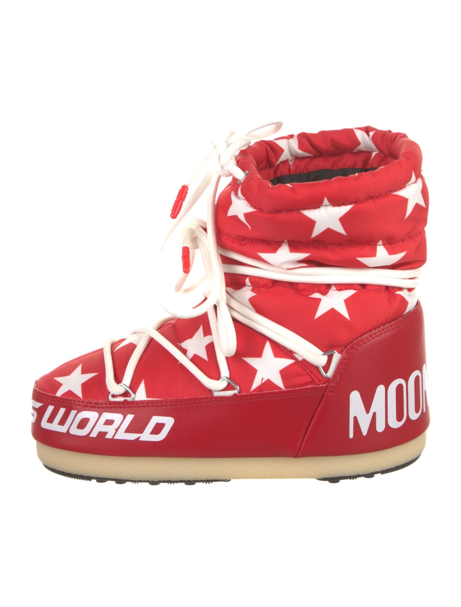 Moon Boot Nylon Graphic Print Lace-Up Boots