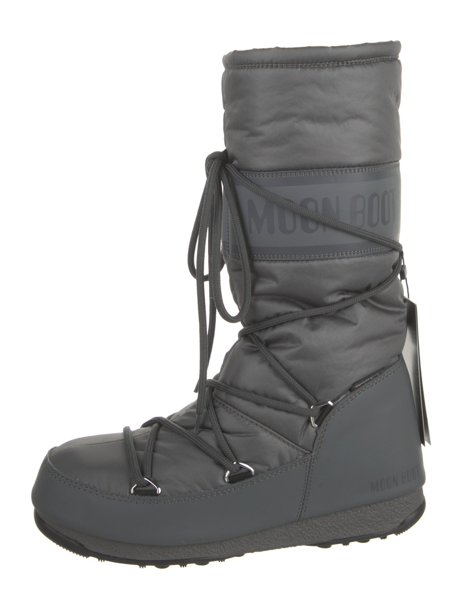 Moon Boot Nylon Graphic Print Lace-Up Boots