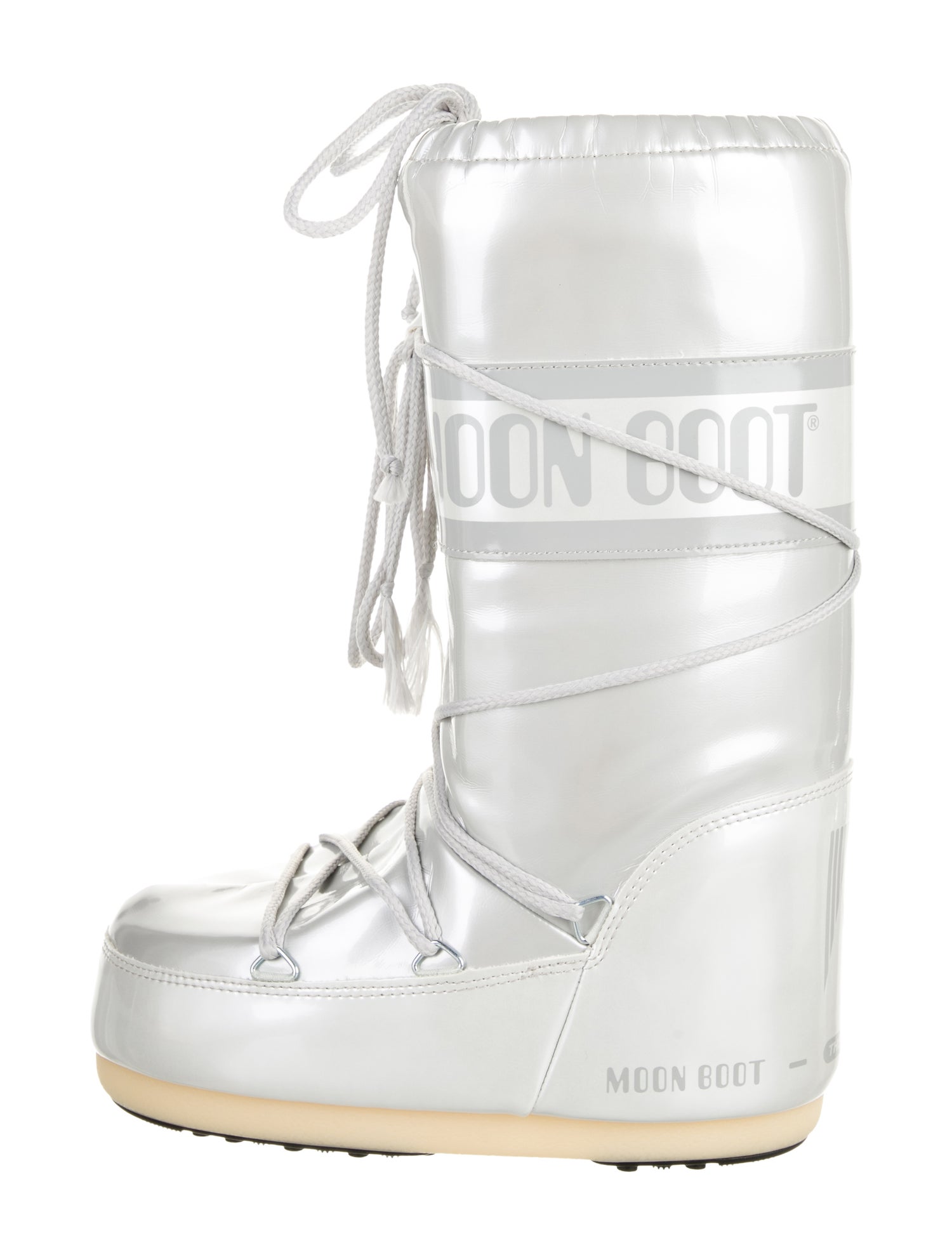 Moon Boot Toddler Boys' Patent Leather Logo Printed Snow Boot