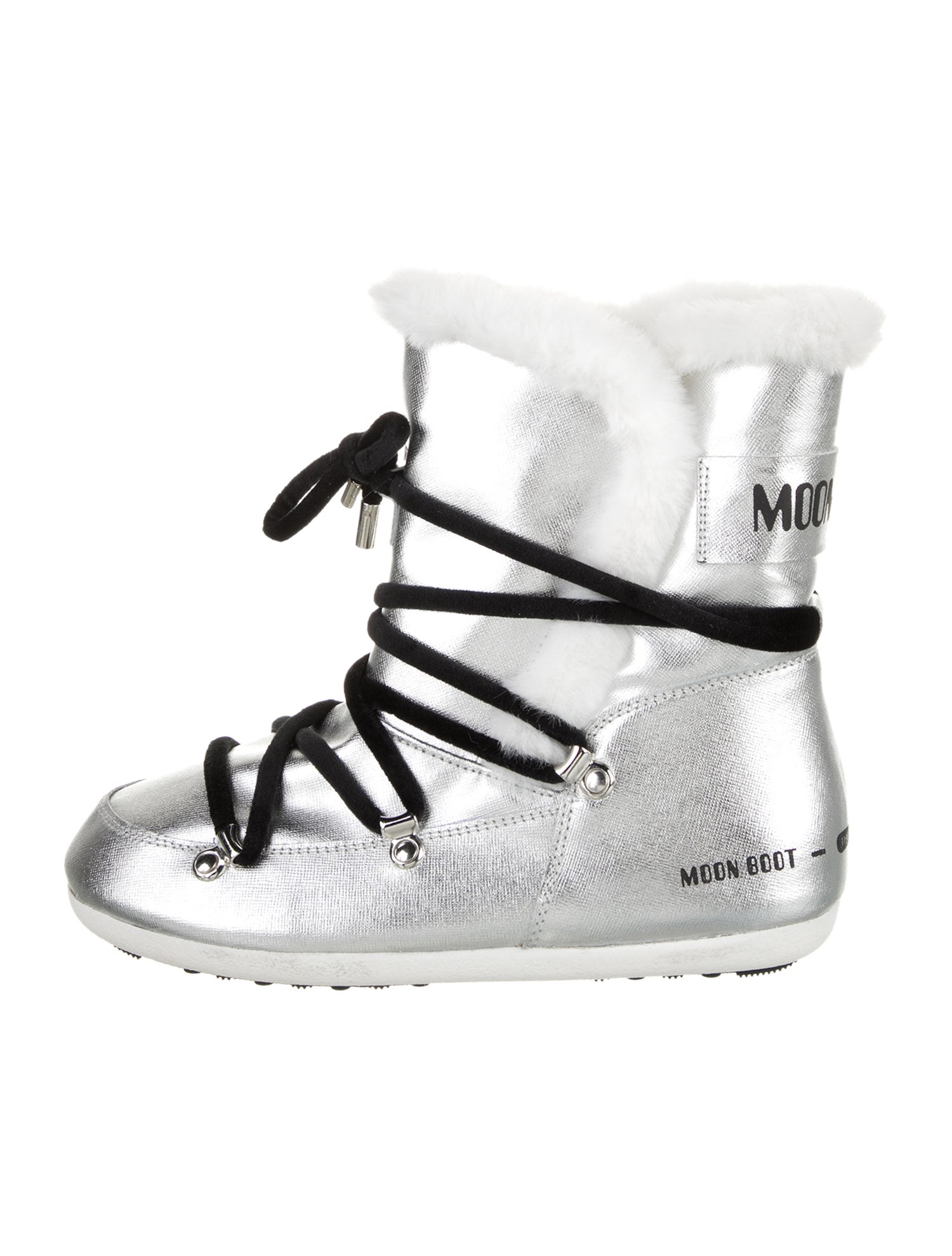 Moon Boot Leather Graphic Print Boots