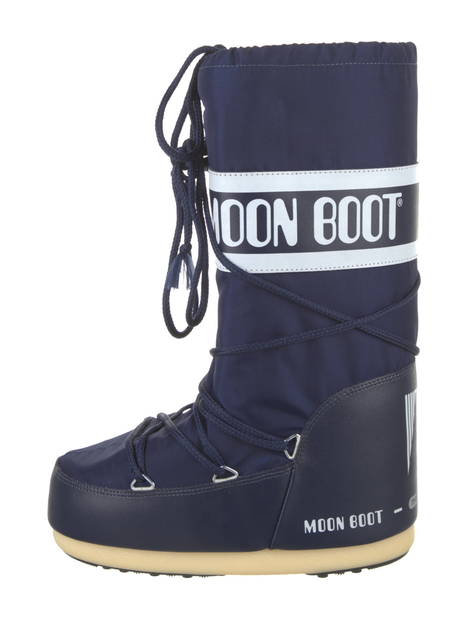 Moon Boot Nylon Graphic Print Lace-Up Boots