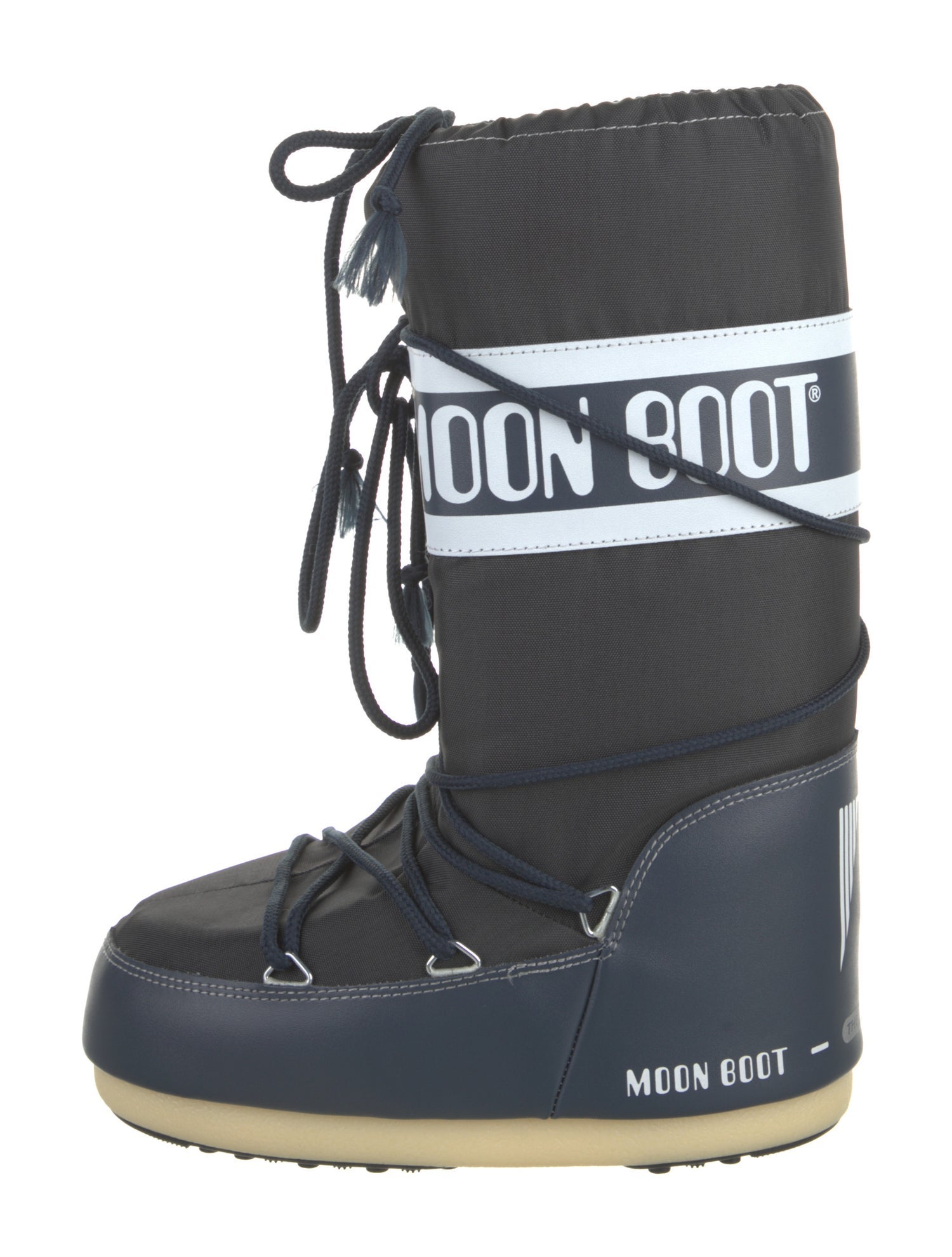 Moon Boot Nylon Graphic Print Lace-Up Boots