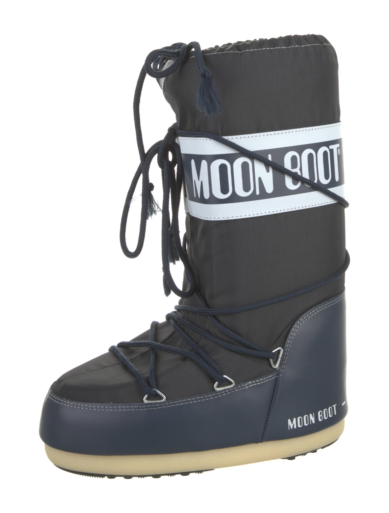 Moon Boot Nylon Graphic Print Lace-Up Boots