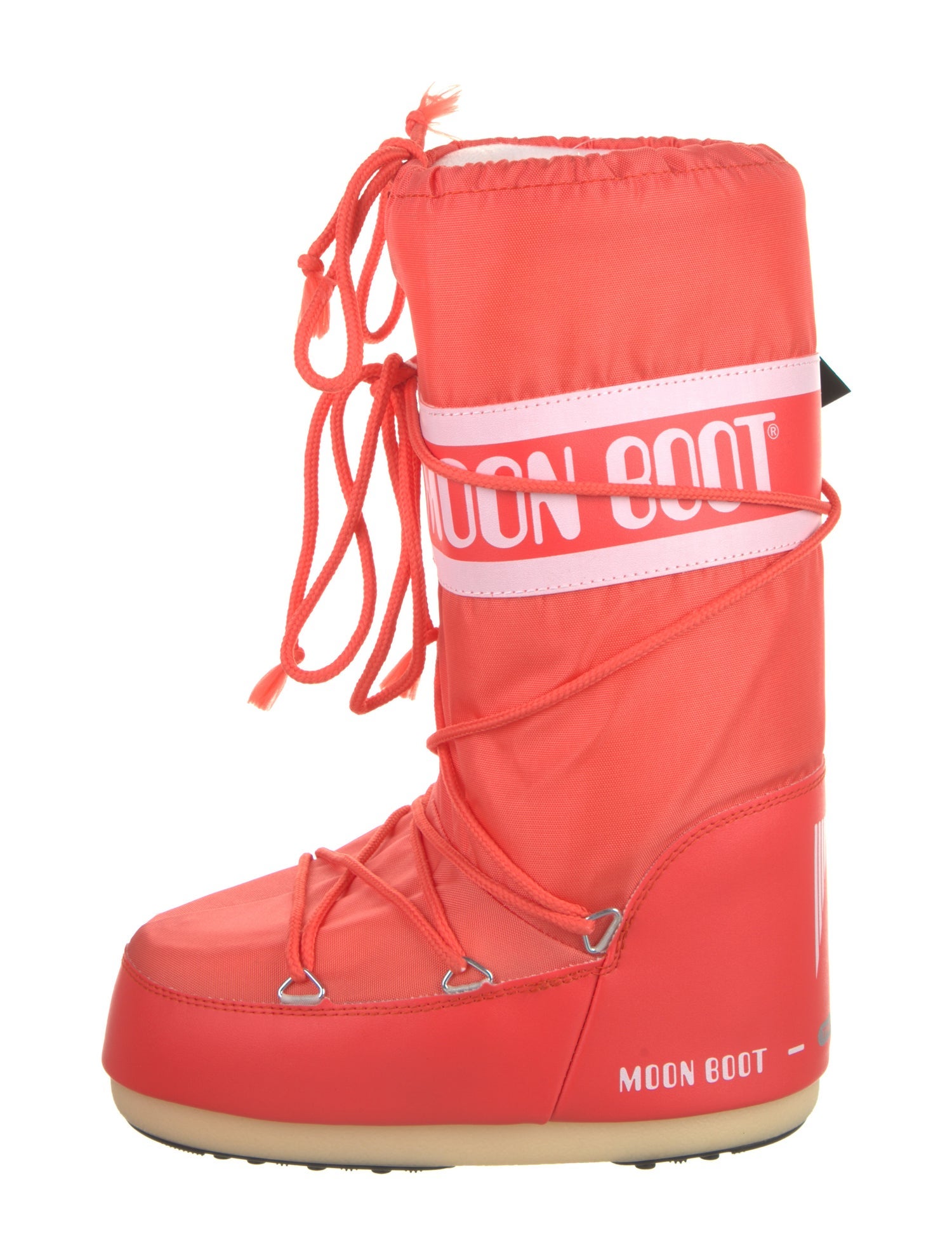 Moon Boot Nylon Graphic Print Lace-Up Boots
