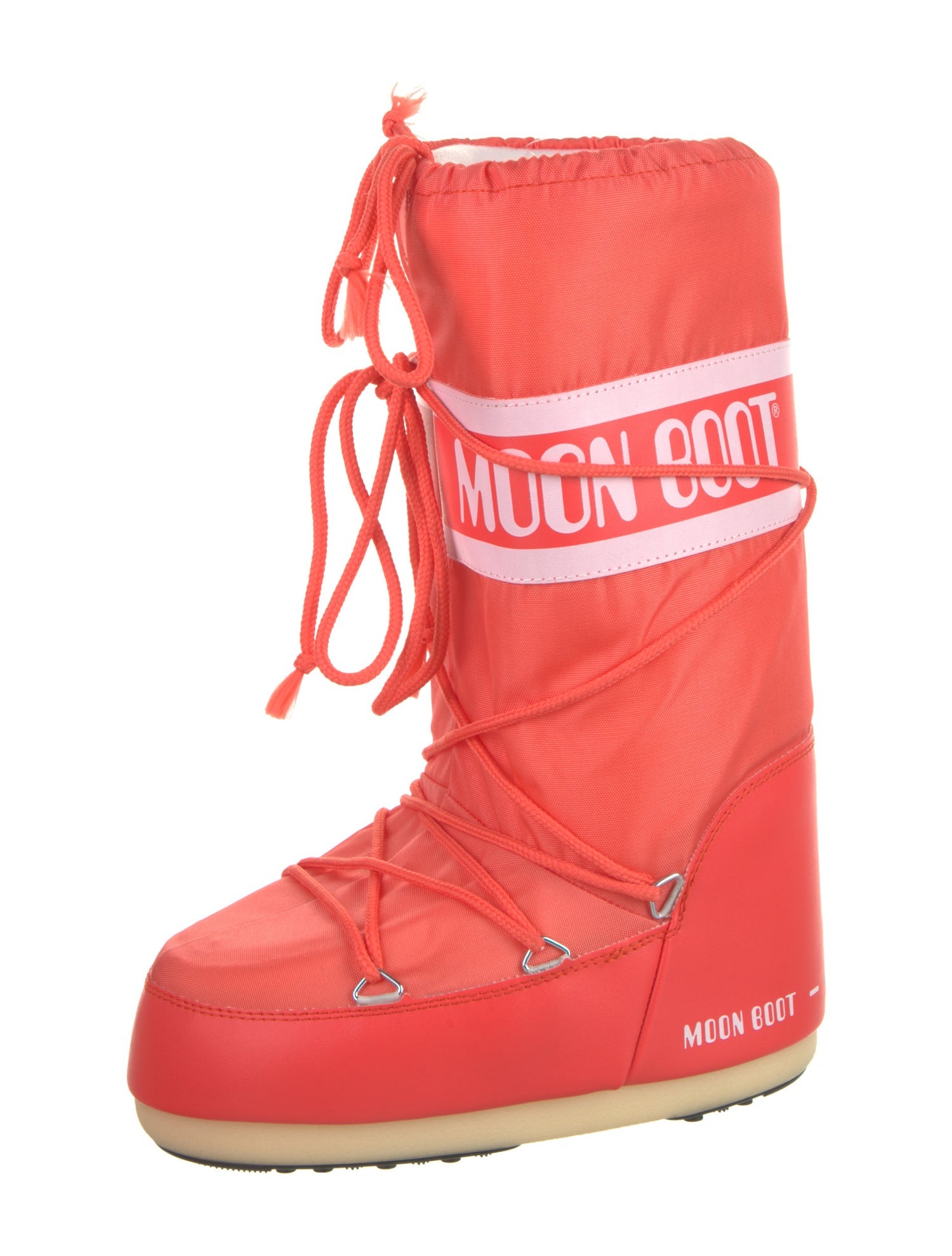 Moon Boot Nylon Graphic Print Lace-Up Boots