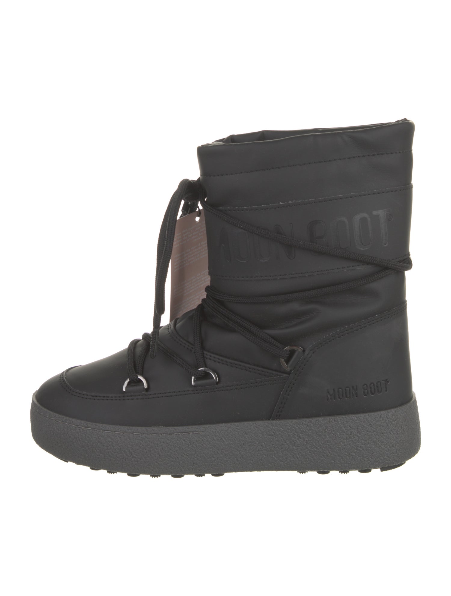 Moon Boot Leather Lace-Up Boots
