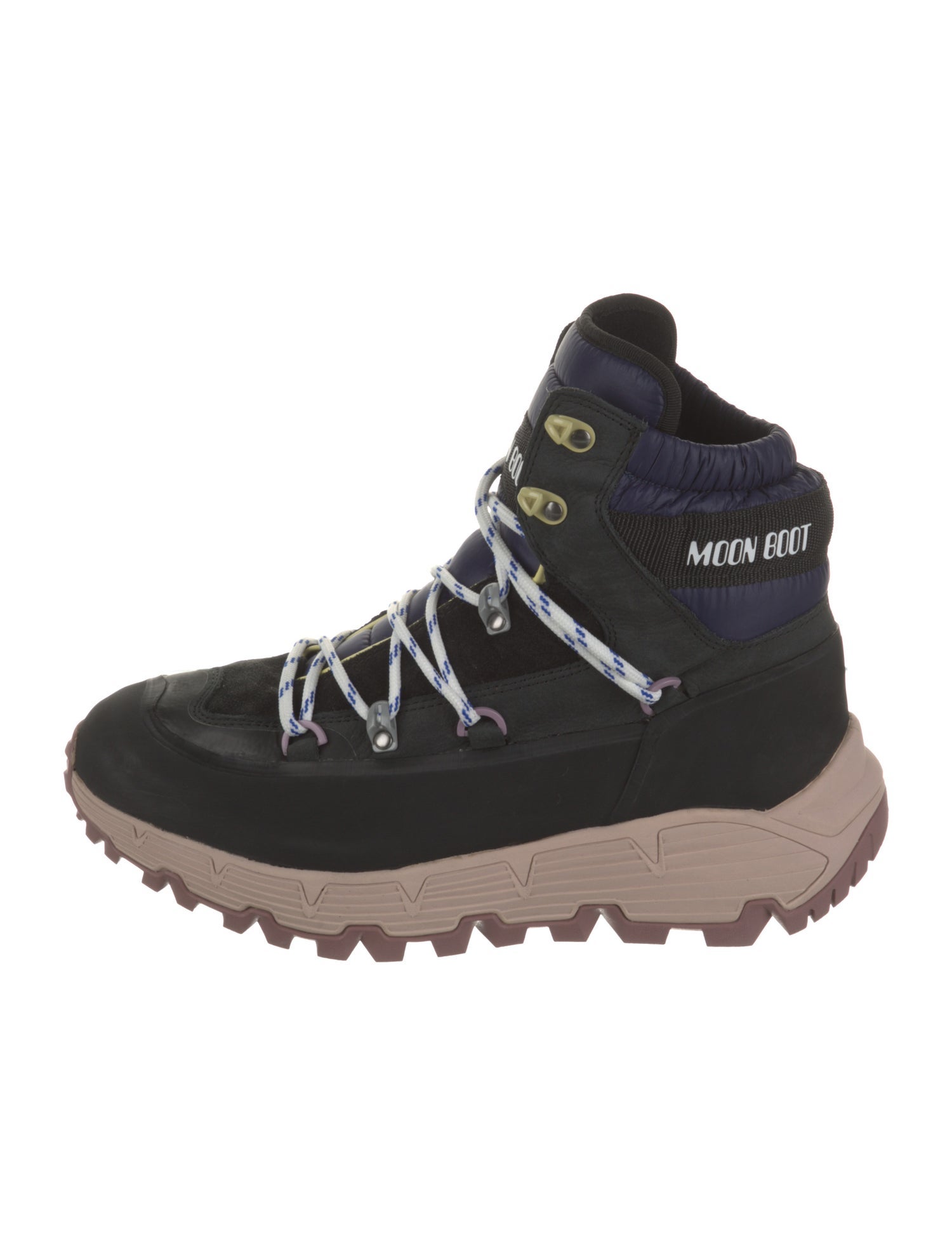 Moon Boot Suede Graphic Print Hiking Boots