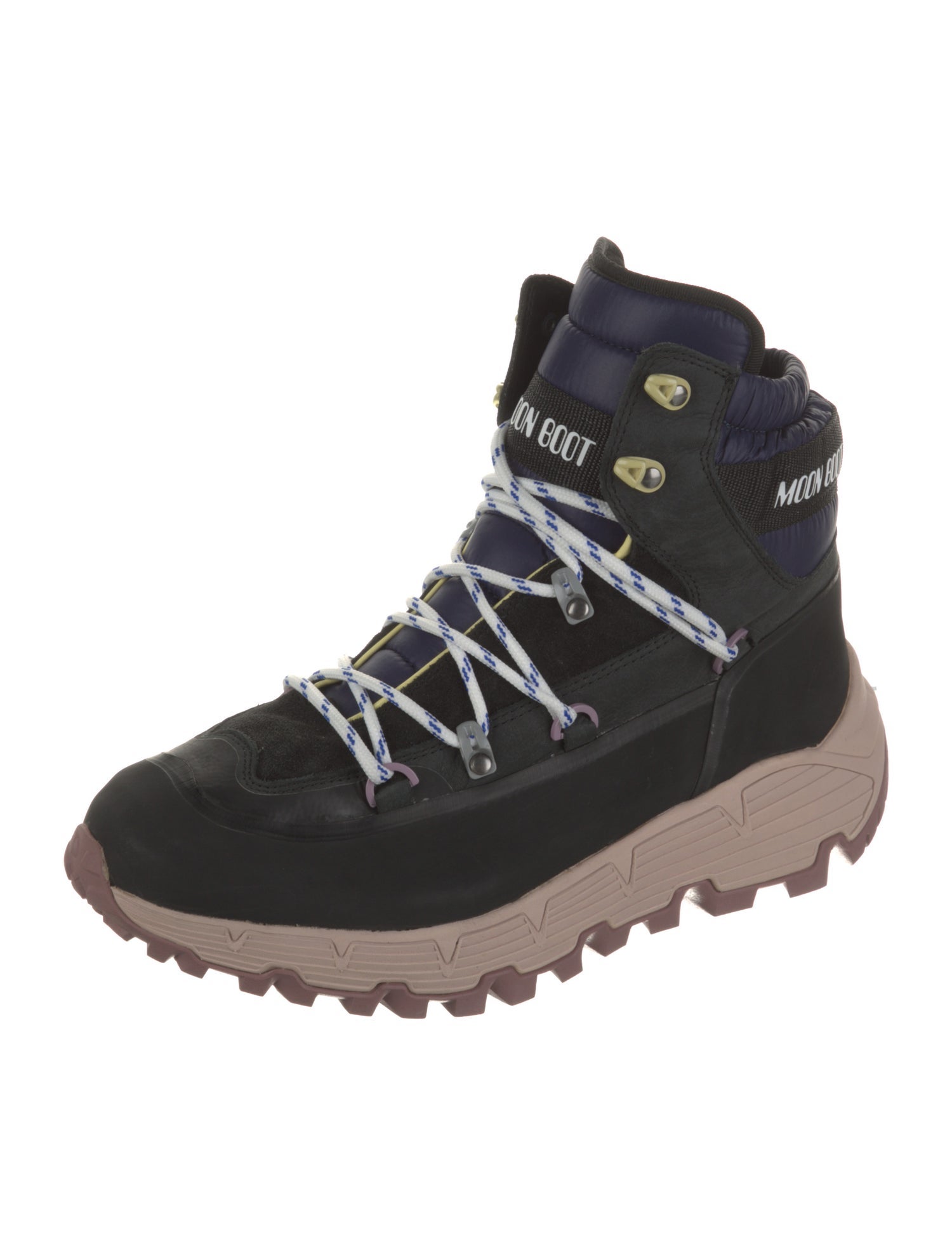 Moon Boot Suede Graphic Print Hiking Boots