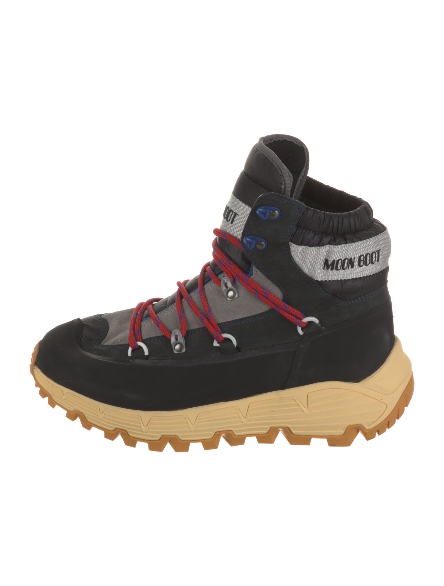 Moon Boot Suede Graphic Print Hiking Boots