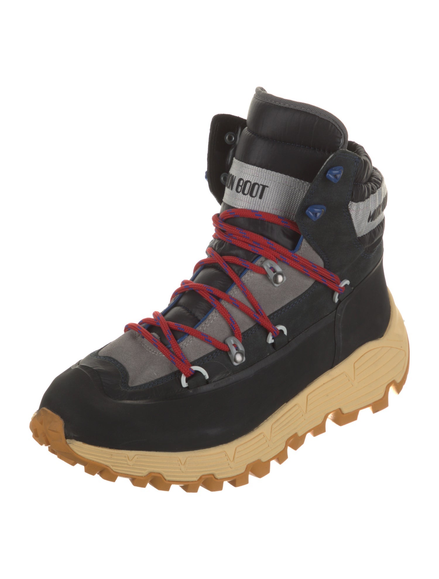 Moon Boot Suede Graphic Print Hiking Boots