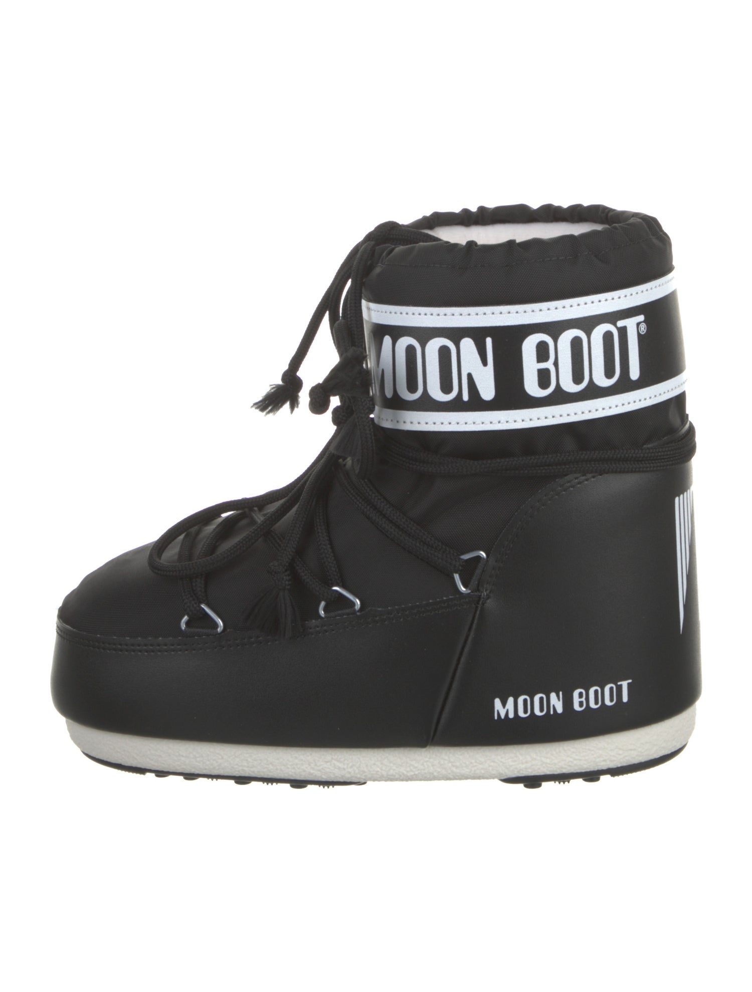 Moon Boot Nylon Graphic Print Lace-Up Boots