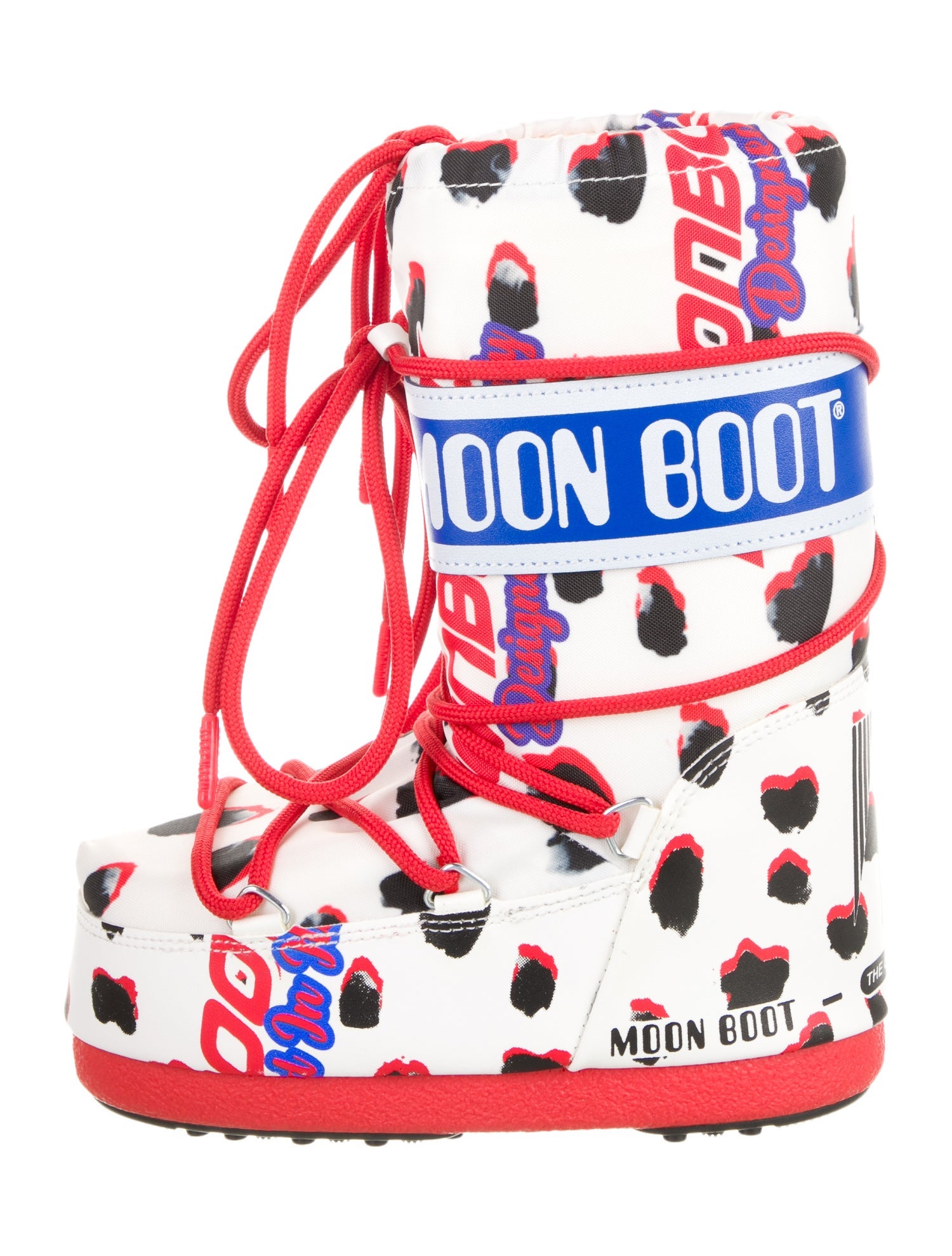 Moon Boot Girls' Logo Print MB ICON RETRO BIKER Snow Boot