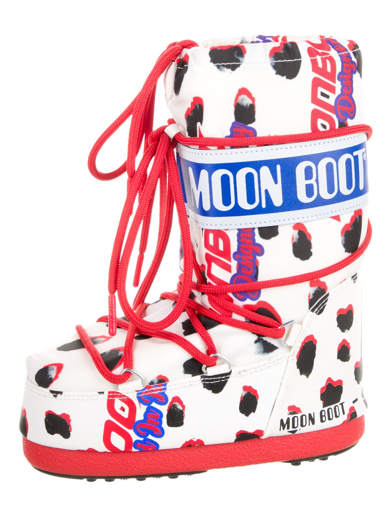 Moon Boot Girls' Logo Print MB ICON RETRO BIKER Snow Boot