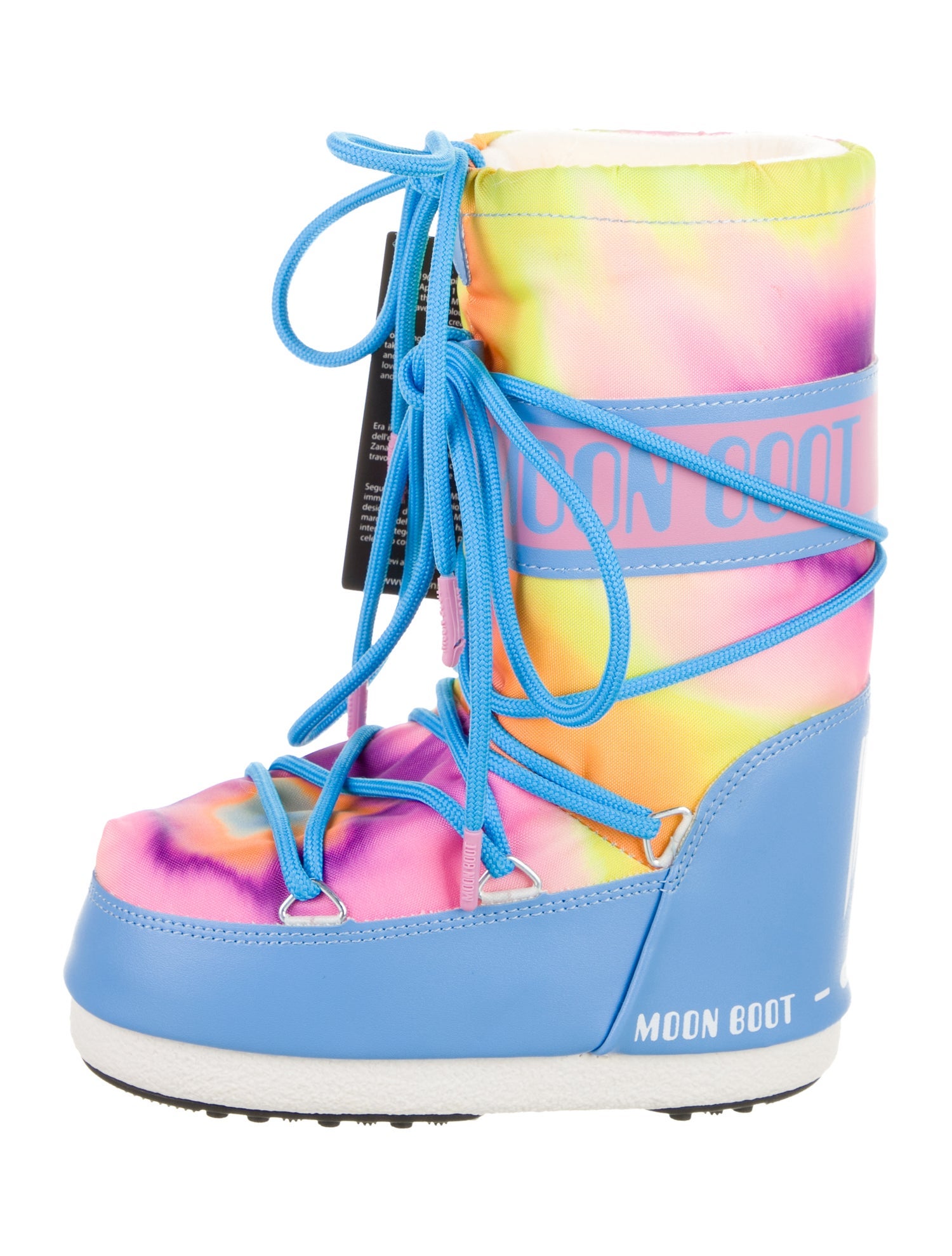 Moon Boot Girls' Logo Print MB ICON TIE DYE Snow Boot