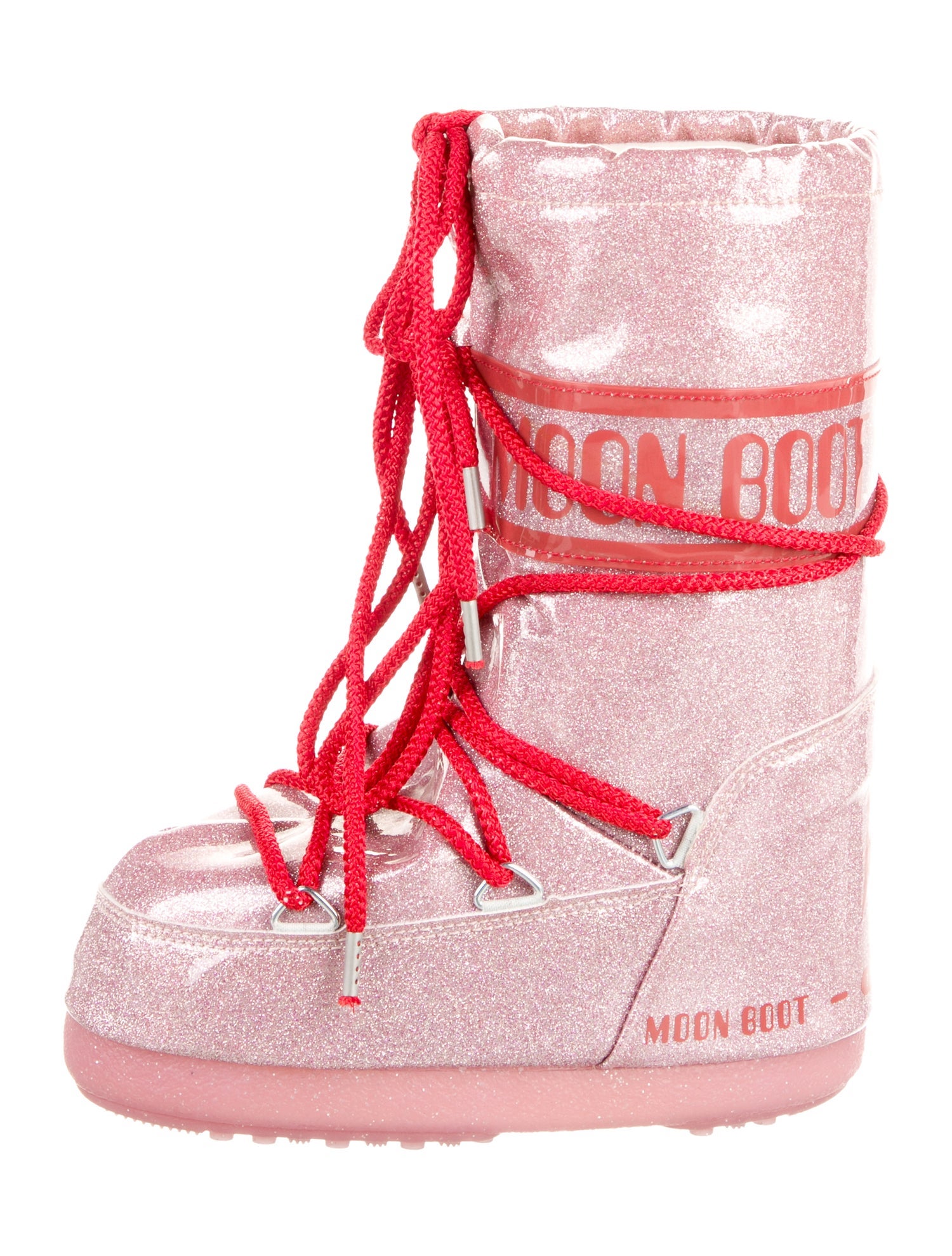 Moon Boot Girls' Logo Print MB ICON GLITTER Snow Boot