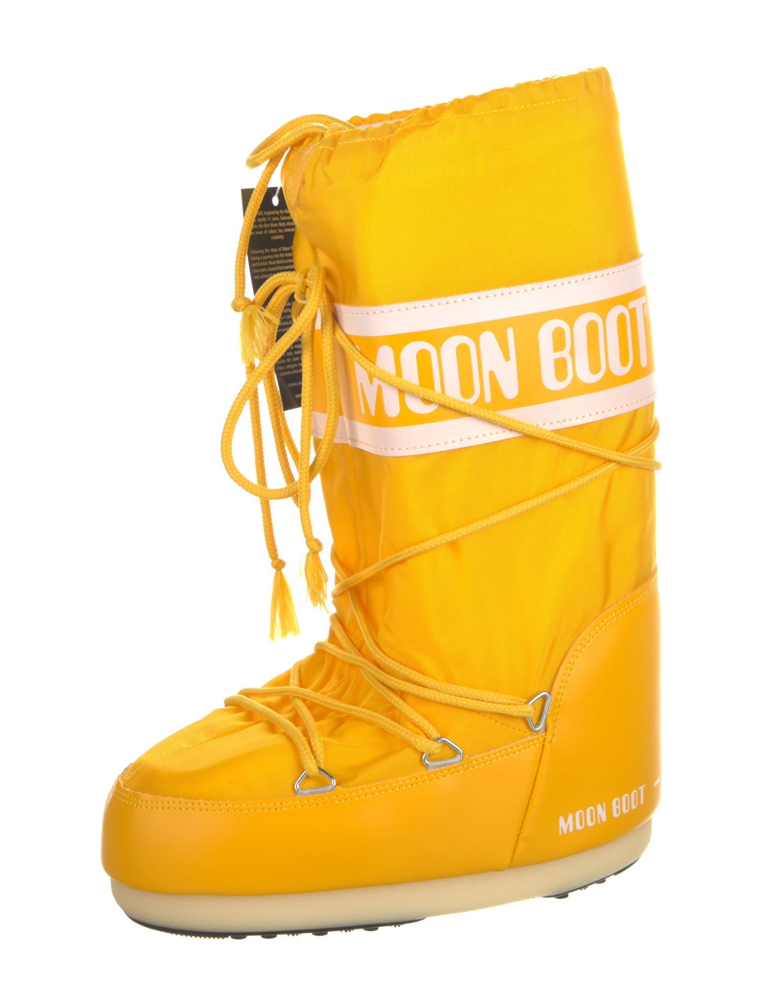 Moon Boot Nylon Graphic Print Lace-Up Boots