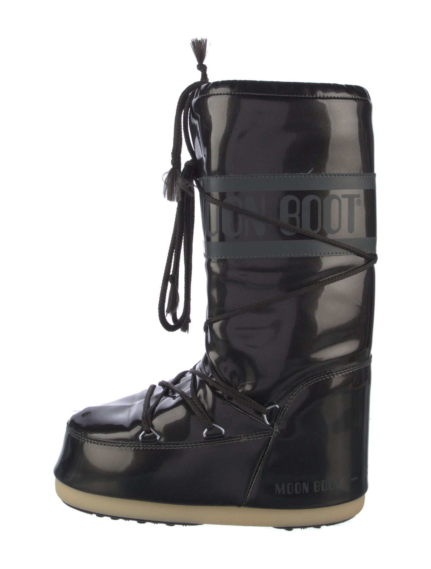 Moon Boot Nylon Graphic Print Lace-Up Boots