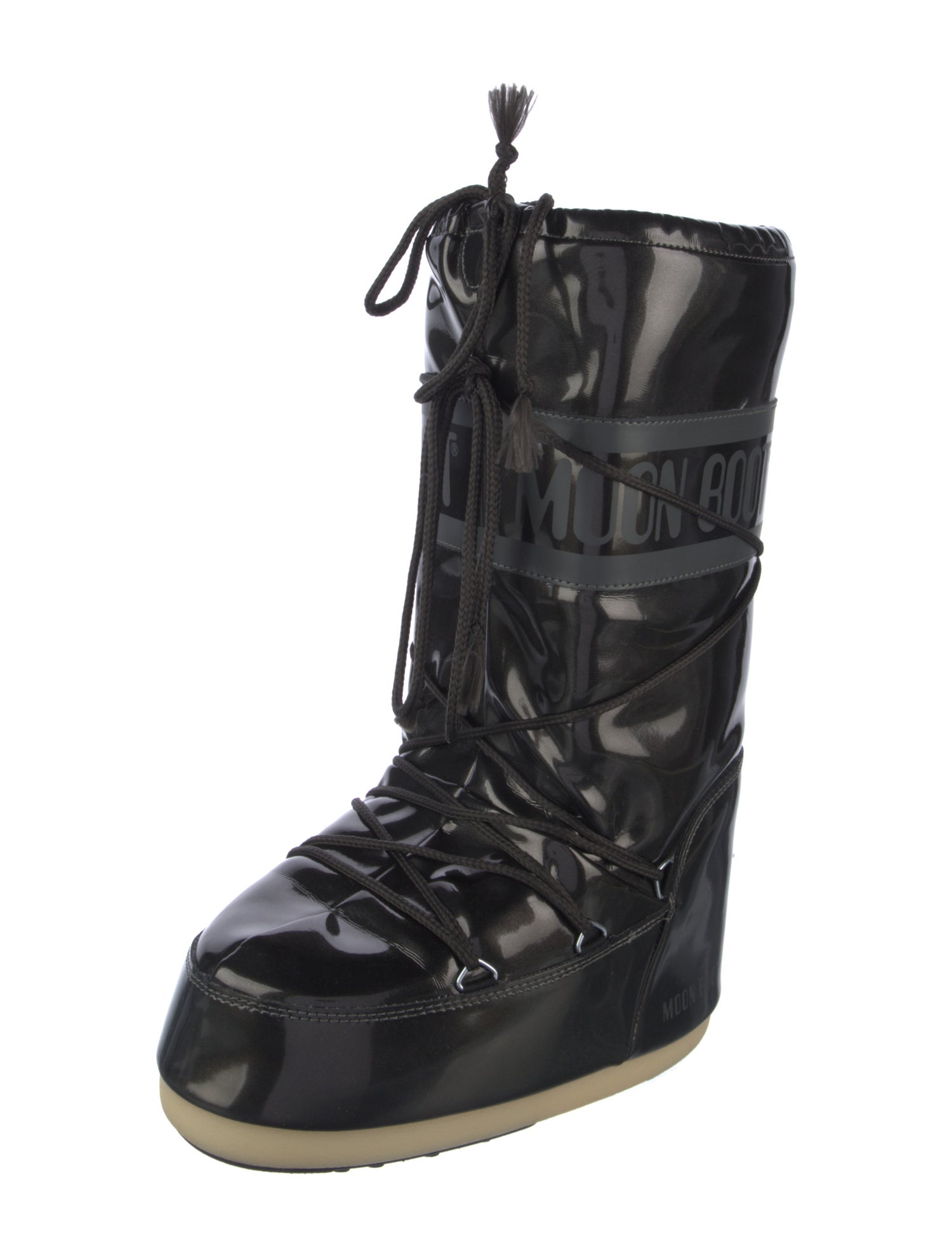 Moon Boot Nylon Graphic Print Lace-Up Boots