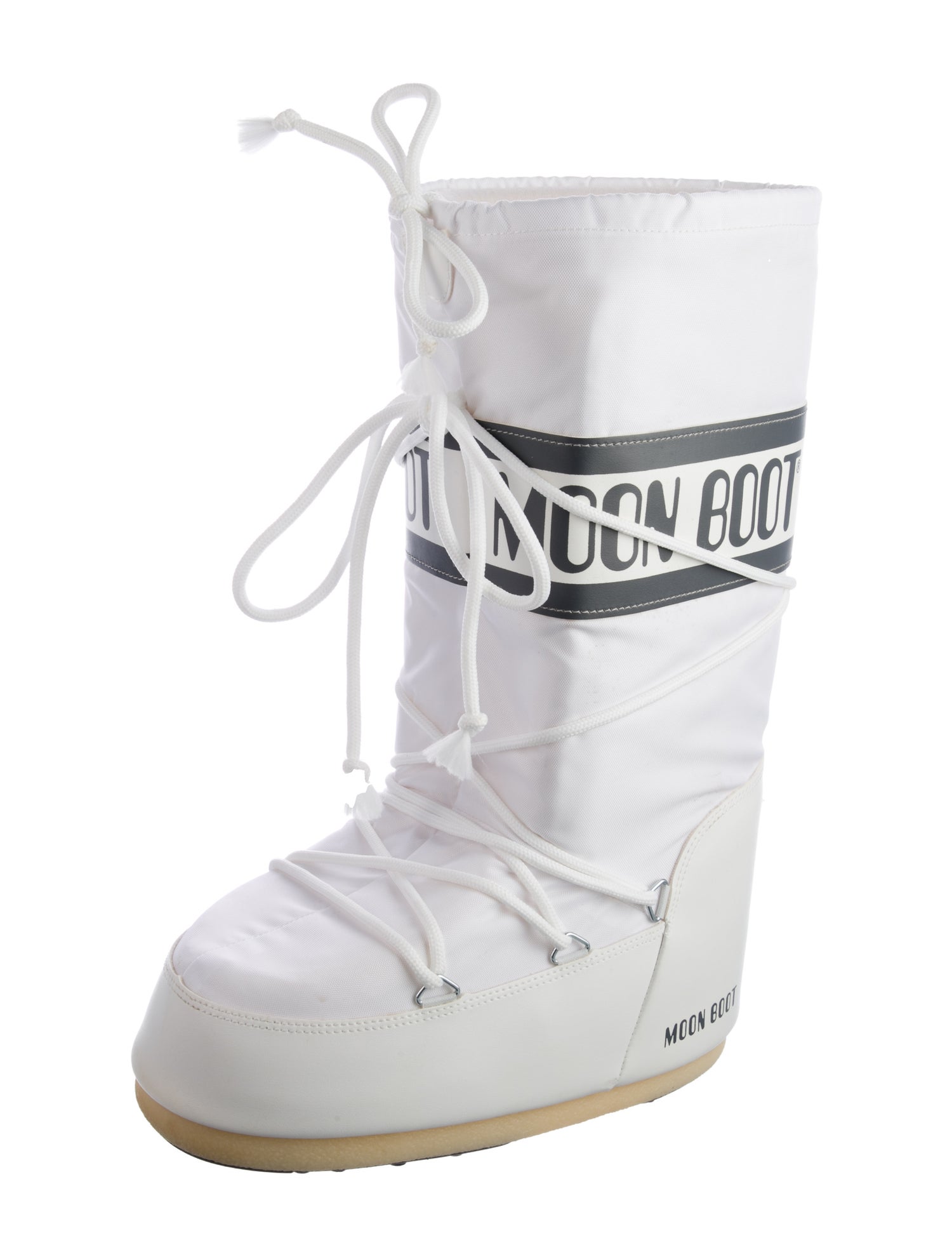 Moon Boot Nylon Graphic Print Lace-Up Boots