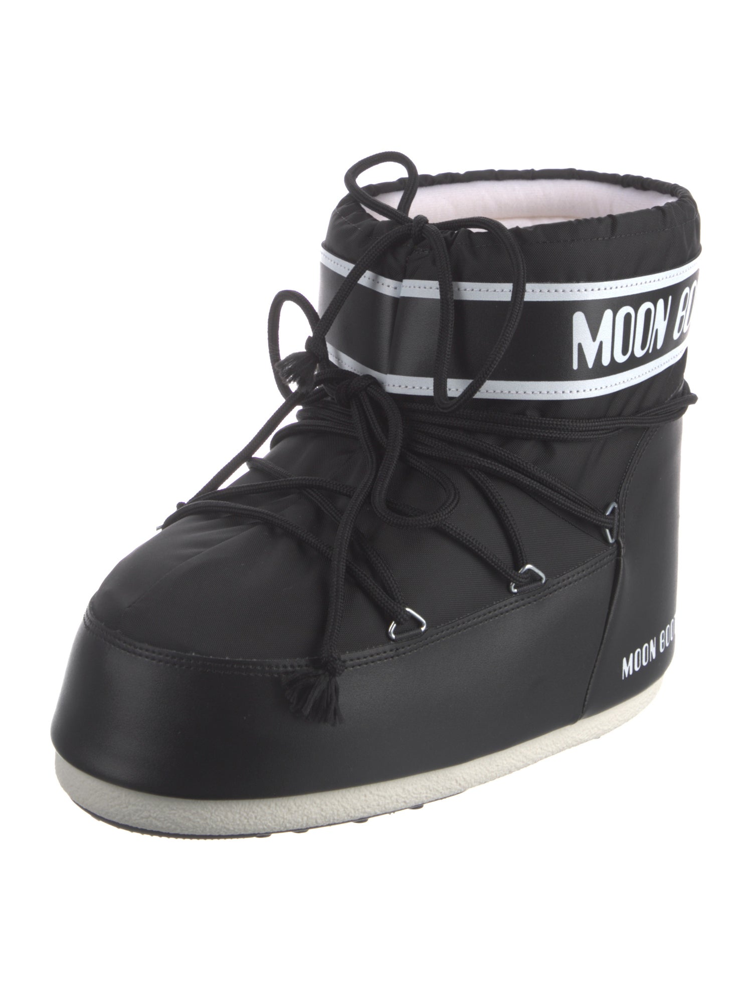 Moon Boot Nylon Graphic Print Lace-Up Boots