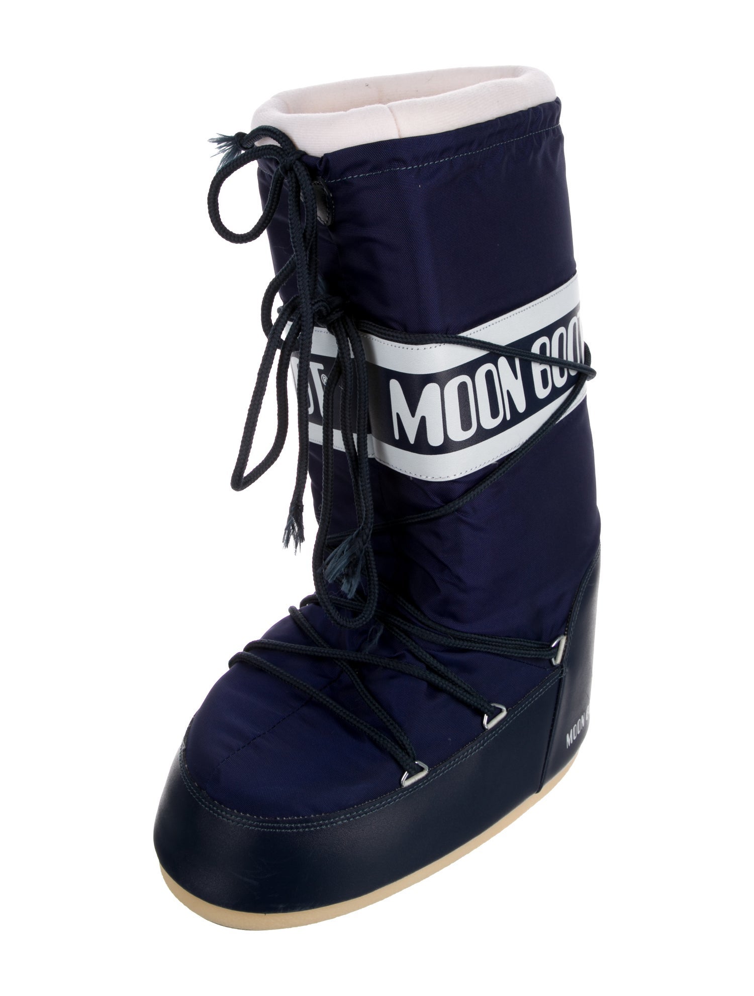 Moon Boot Nylon Graphic Print Lace-Up Boots