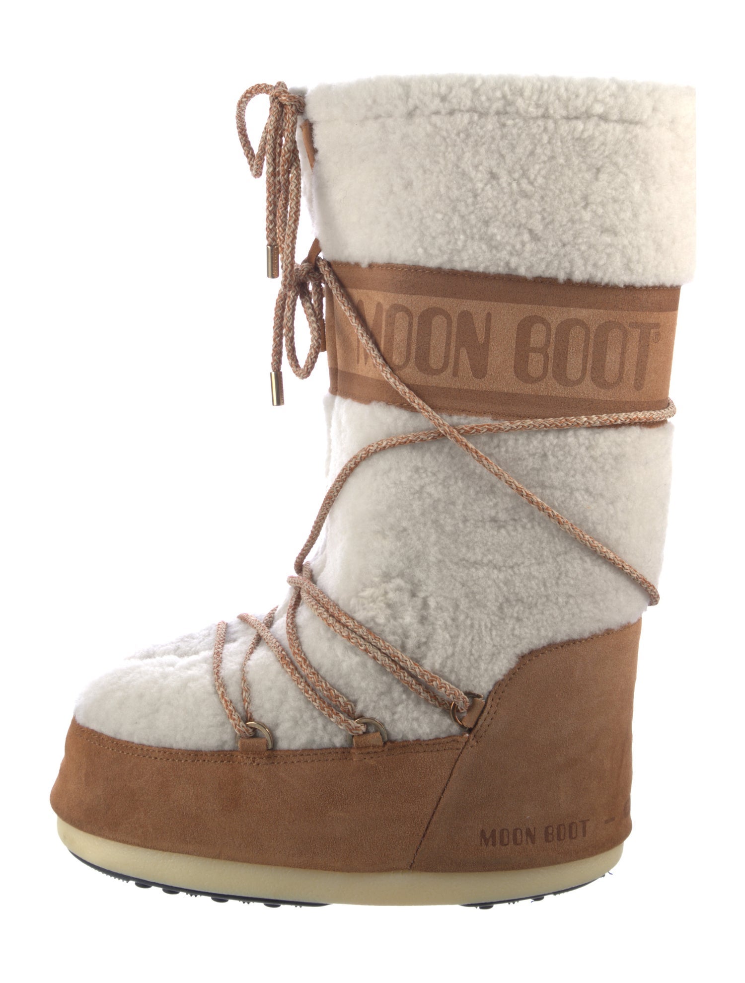 Moon Boot Suede Patterned Lace-Up Boots