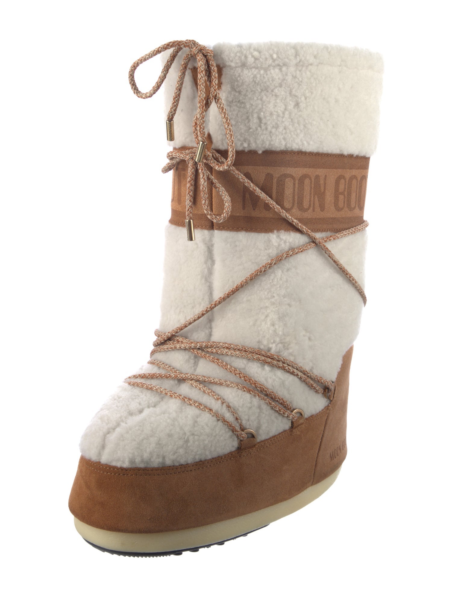 Moon Boot Suede Patterned Lace-Up Boots