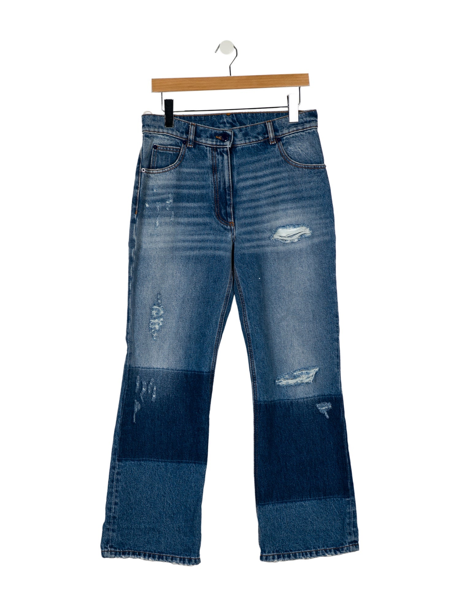 Moncler x Palm Angels Mid-Rise Wide Leg Jeans