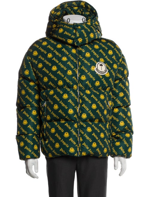 Moncler x Palm Angels 2022 All-Over Print Thompson Puffer Coat