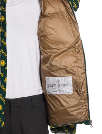 Moncler x Palm Angels 2022 All-Over Print Thompson Puffer Coat