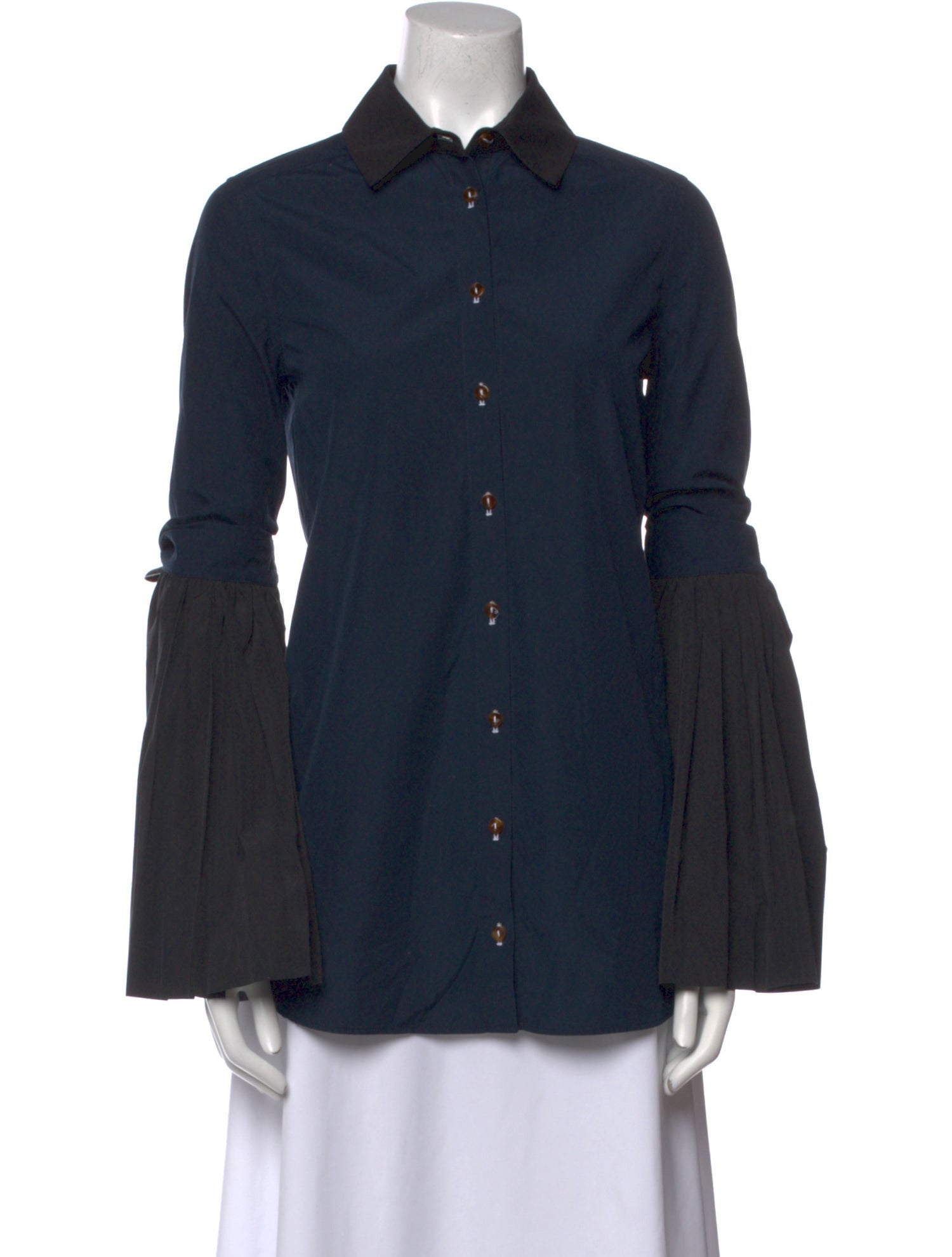 Monographie Long Sleeve Button-Up Top