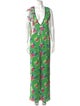 Manoush Floral Print Plunge Neckline Jumpsuit