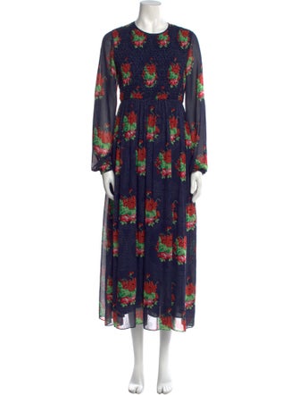 Manoush Floral Print Long Dress