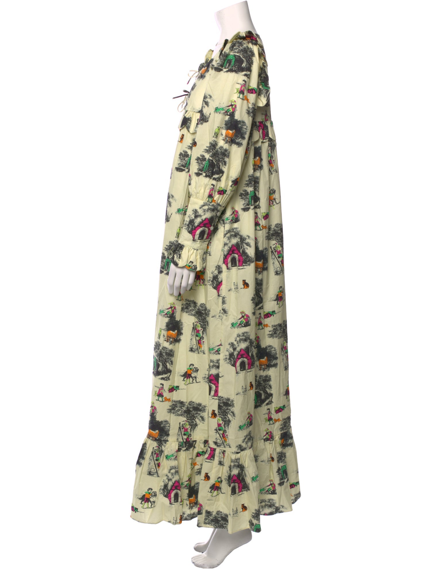 Manoush Floral Print Long Dress w/ Tags