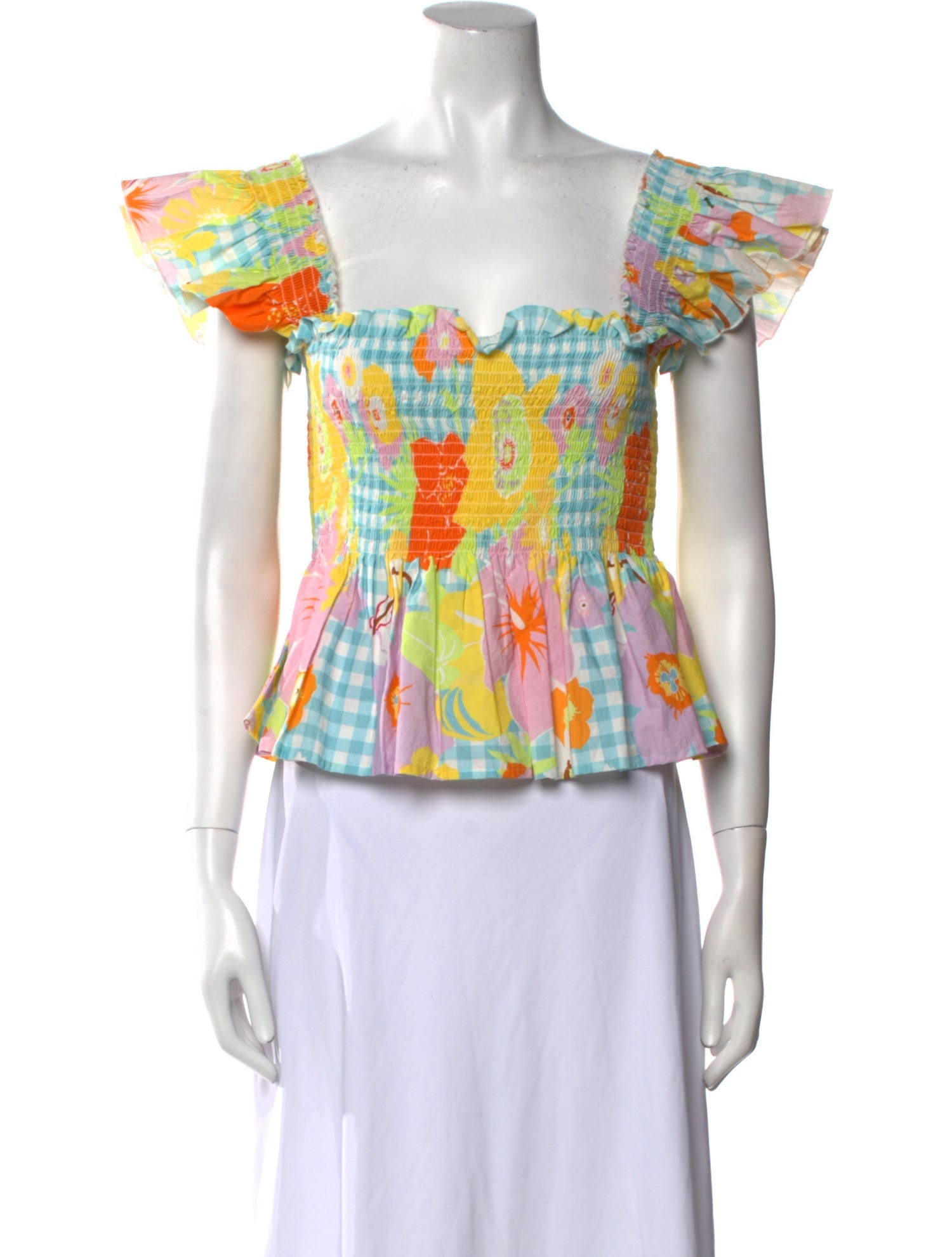 Manoush Silk Printed Crop Top w/ Tags
