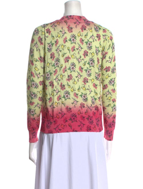 Manoush Floral Print V-Neck Sweater