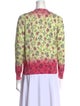 Manoush Floral Print V-Neck Sweater