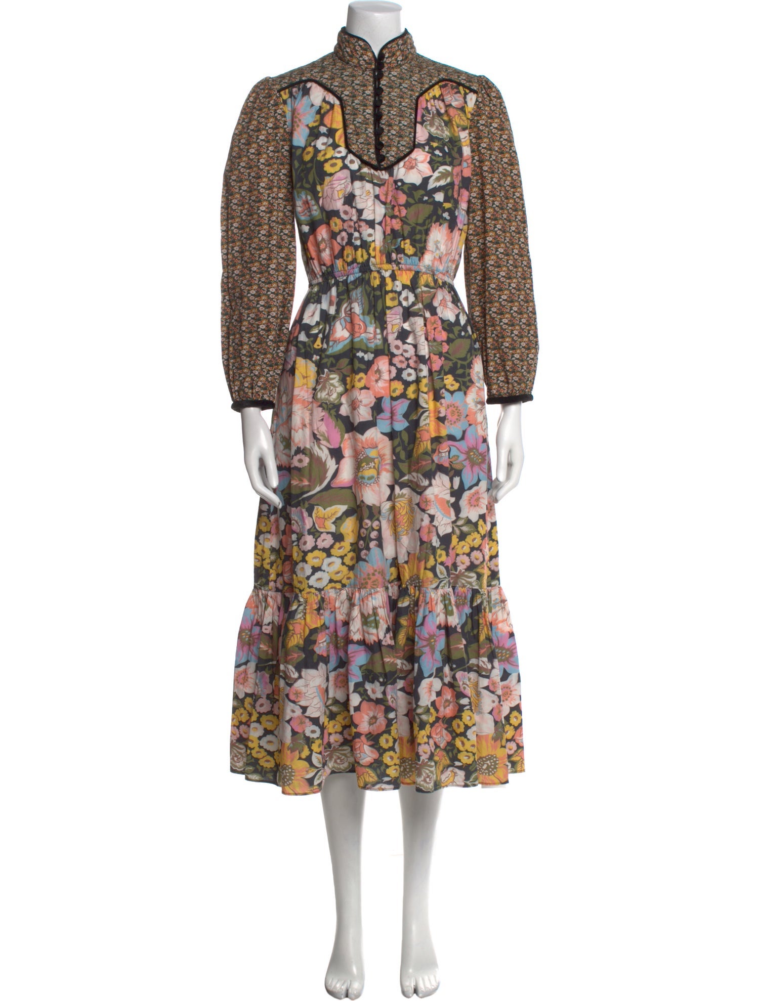 Manoush Floral Print Midi Length Dress