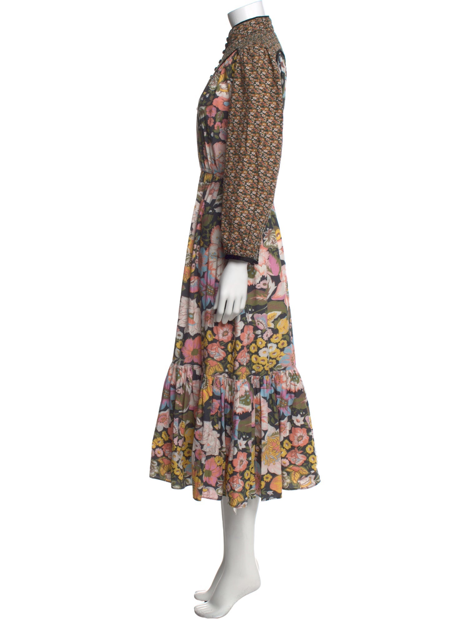 Manoush Floral Print Midi Length Dress