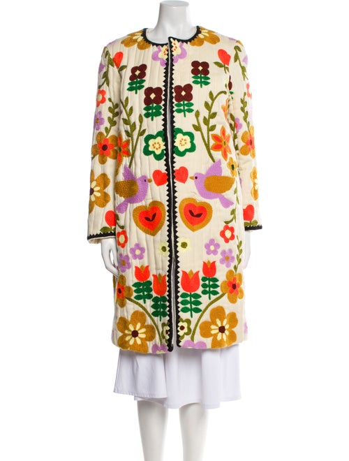 Manoush Wool Printed Trench Coat