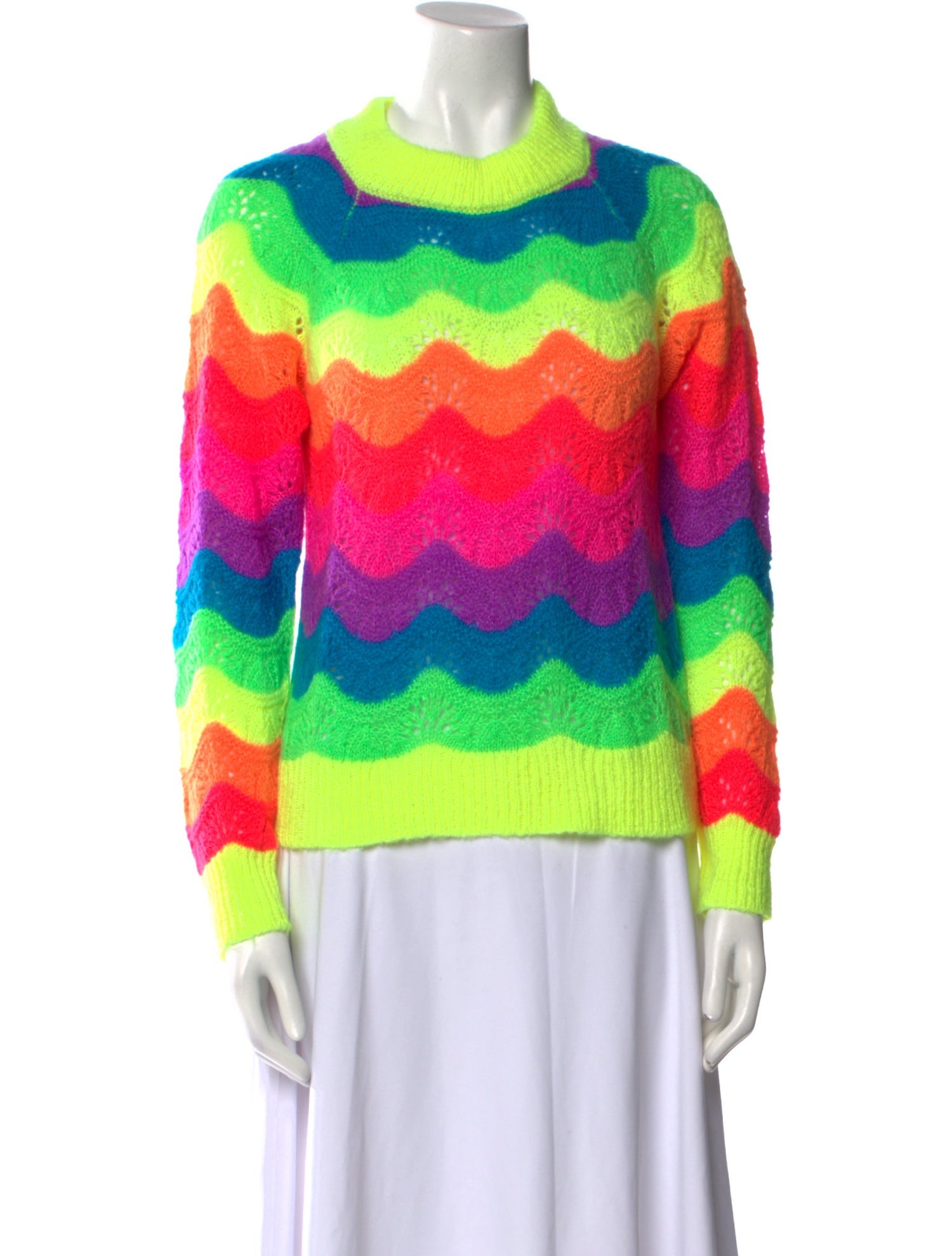 Manoush Striped Crew Neck Sweater