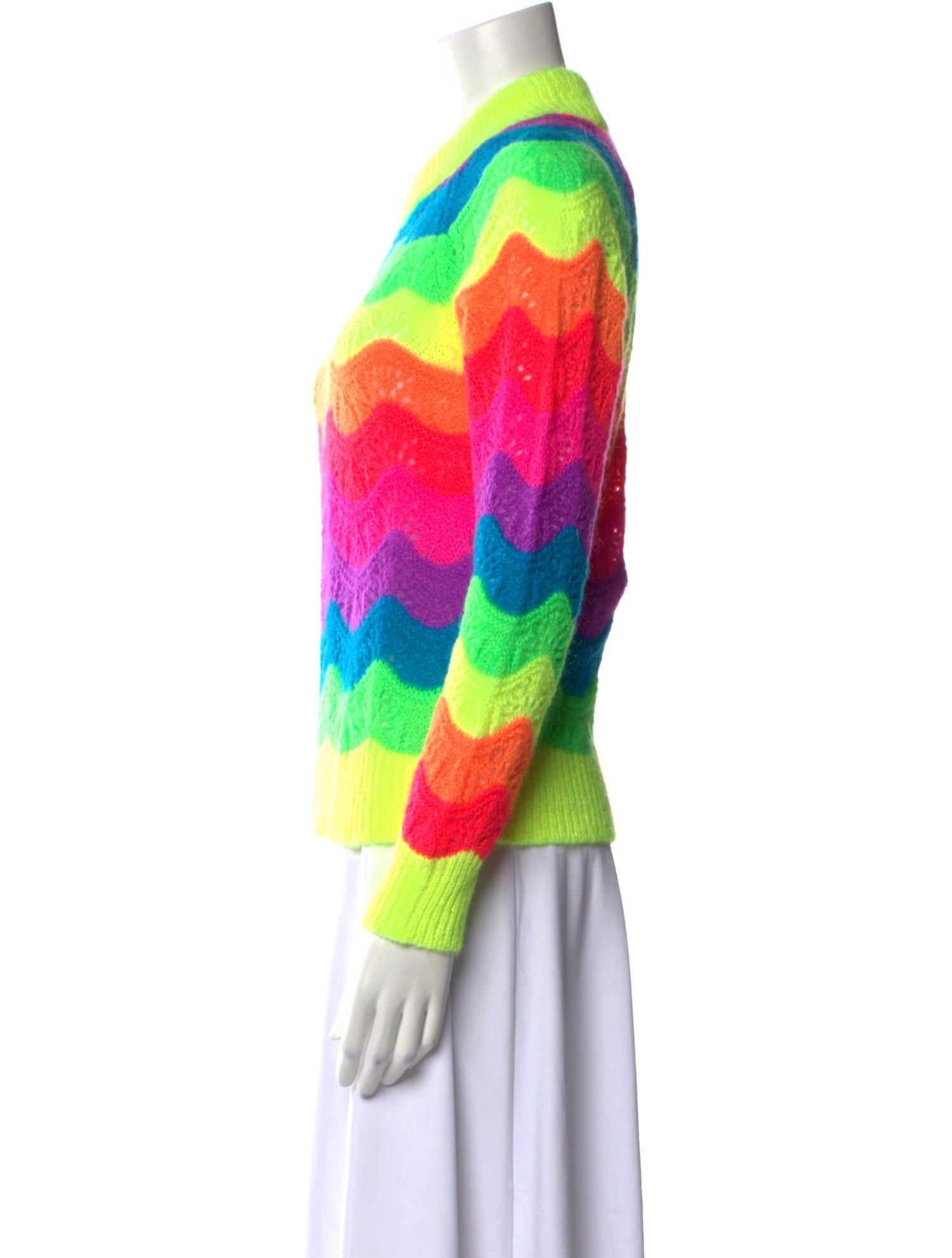 Manoush Striped Crew Neck Sweater