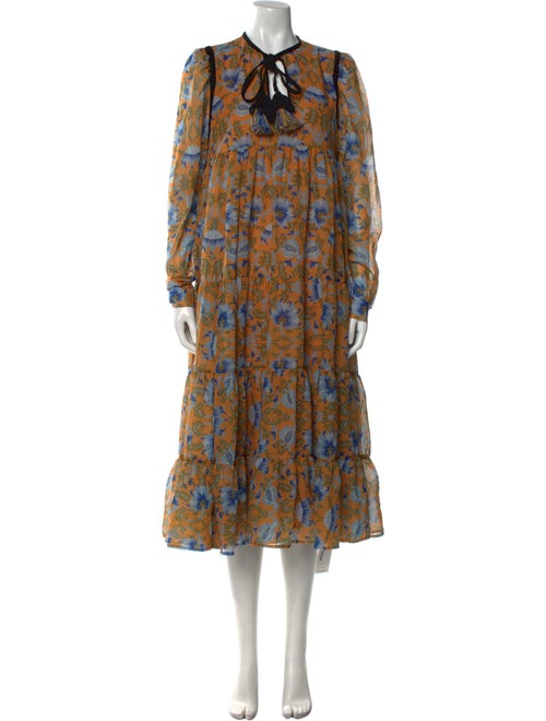 Manoush Floral Print Knee-Length Dress